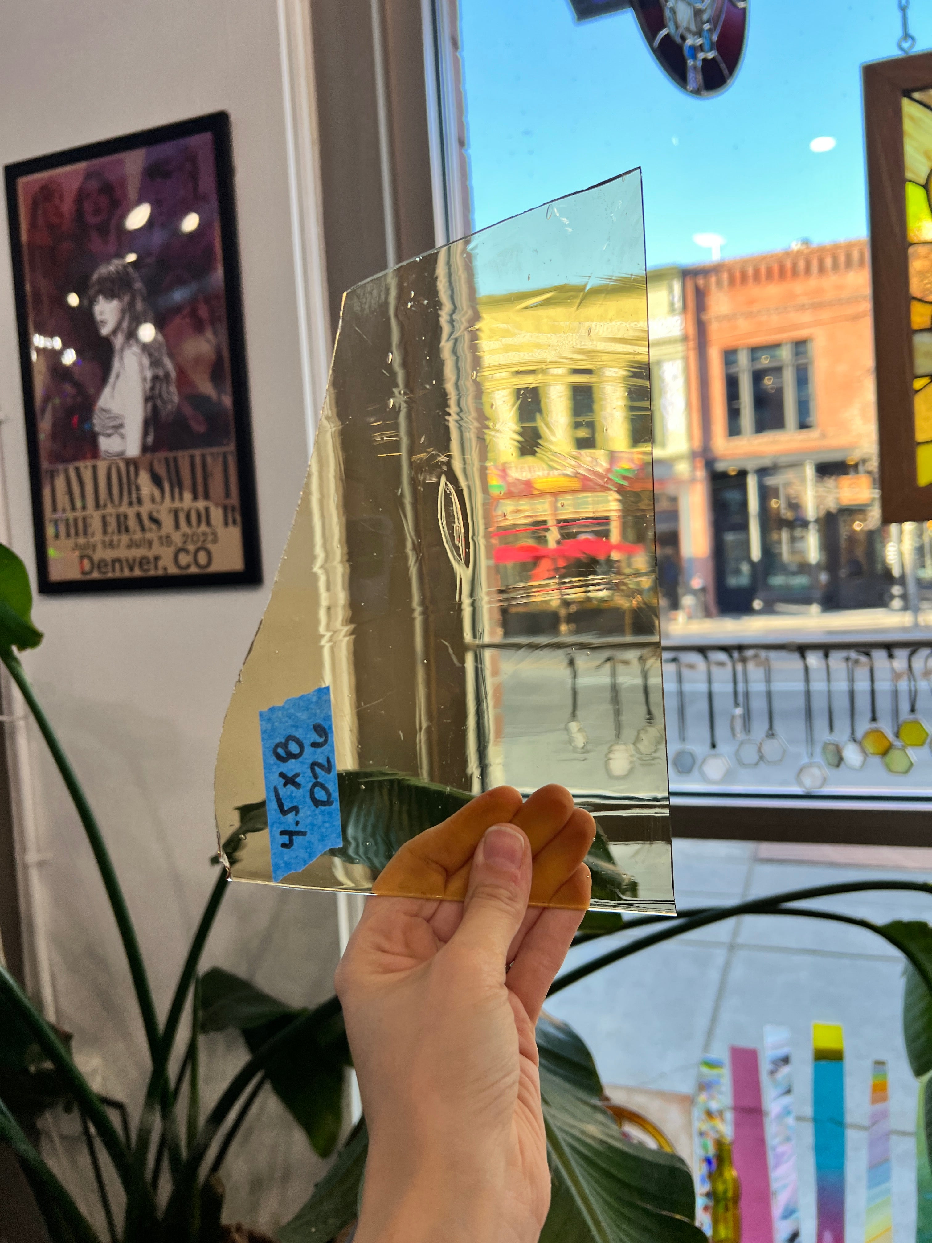 Yellow Mouth Blown Misc Glass Sheet Glass Colorado Glassworks