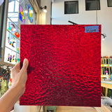 Ruby Red Granite Oceanside Fusible 96 COE (152GF) Sheet Glass Colorado Glassworks OS-RUBYRED-G (12x12in)