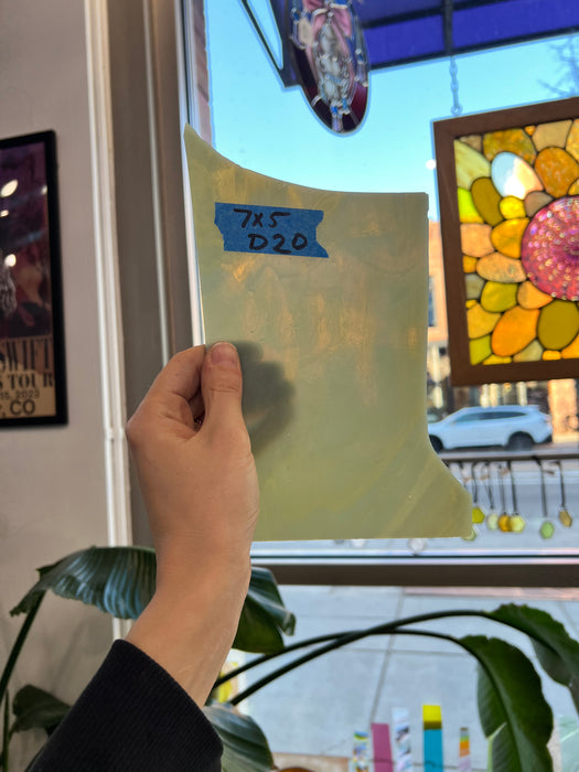 Blue Yellow Opal Glass Sheet Glass Colorado Glassworks