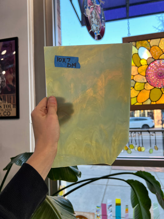 Blue Yellow Opal Glass Sheet Glass Colorado Glassworks