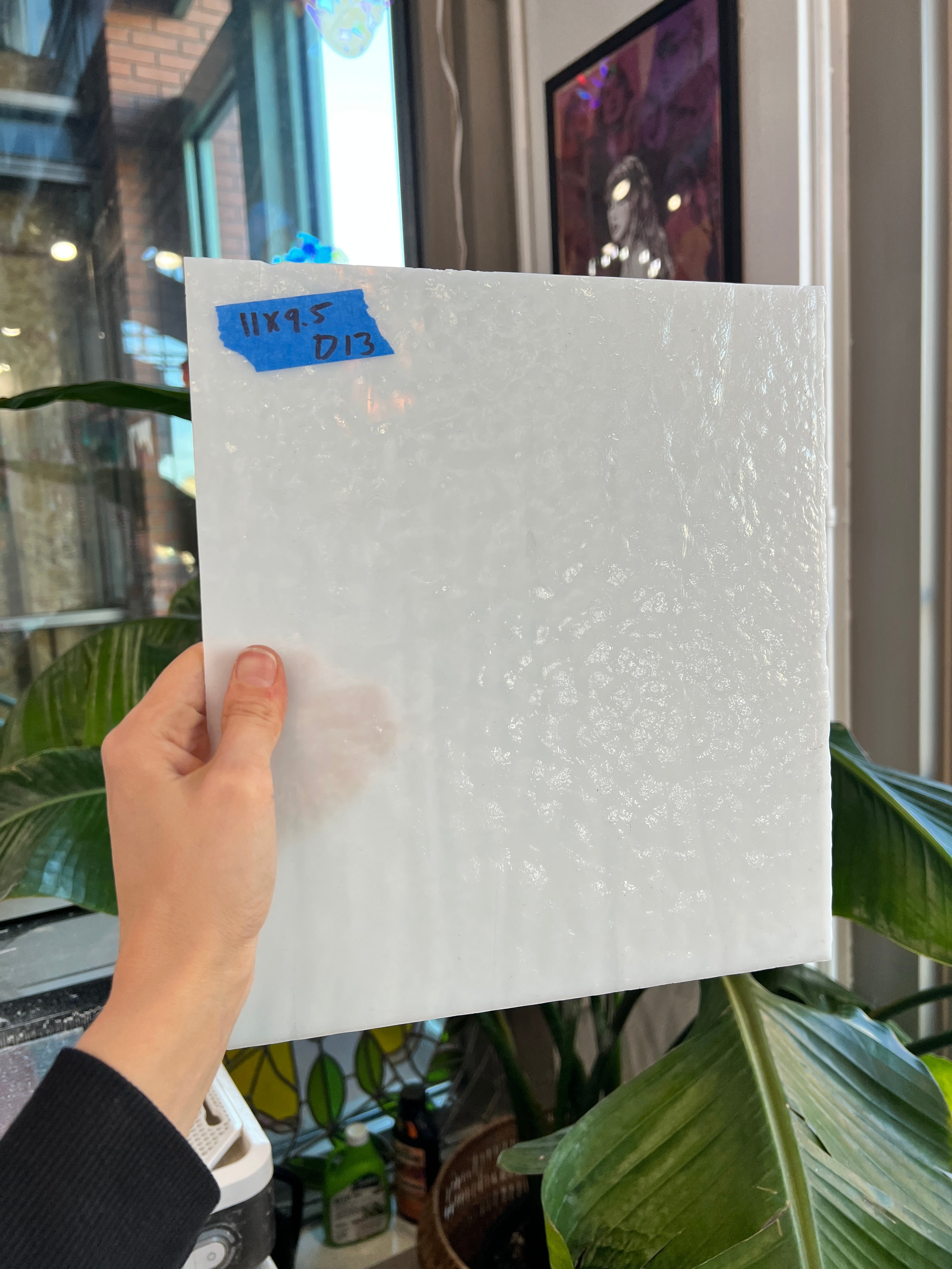 Opal White Bullseye Sheet Glass Colorado Glassworks