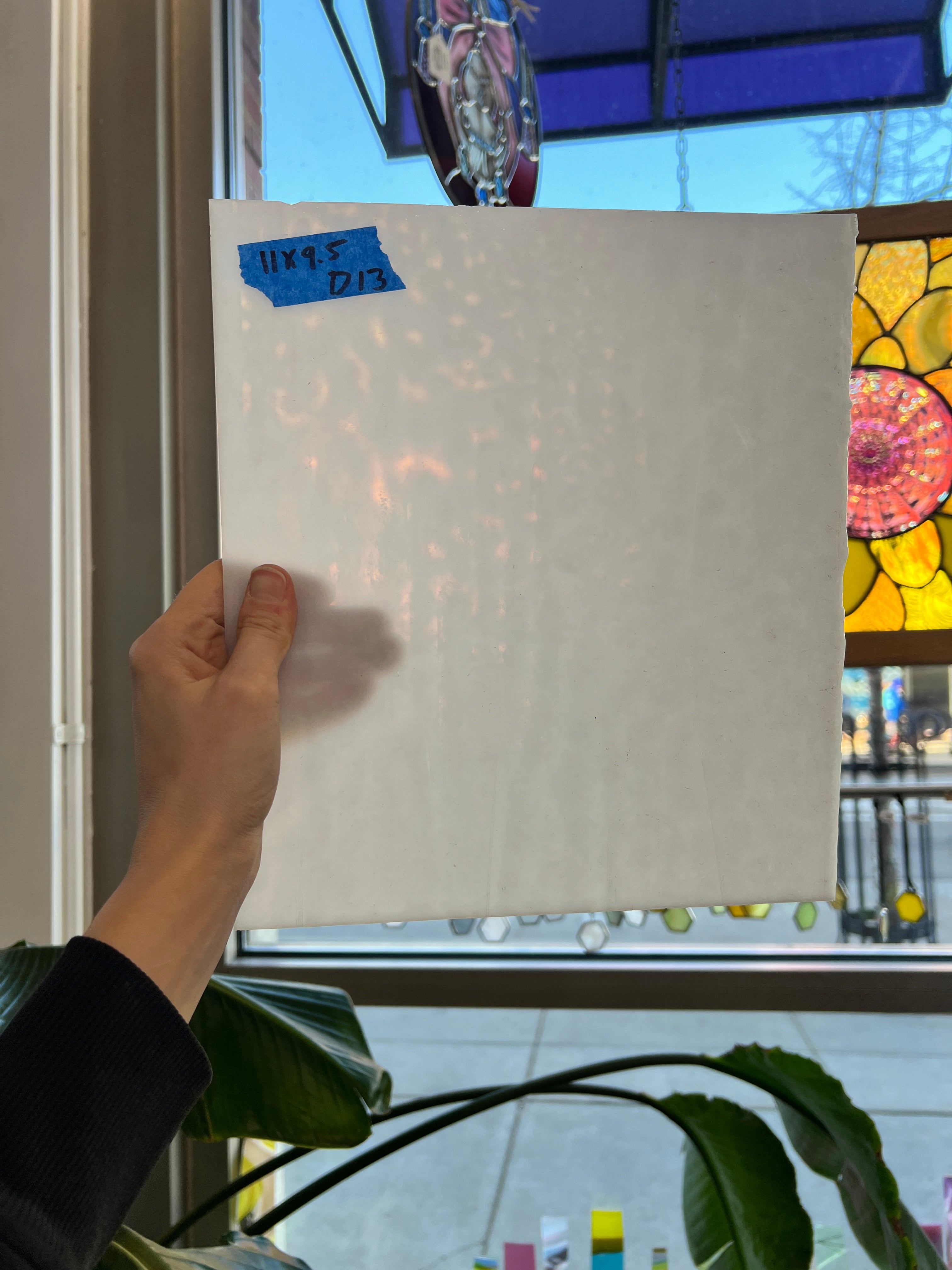 Opal White Bullseye Sheet Glass Colorado Glassworks