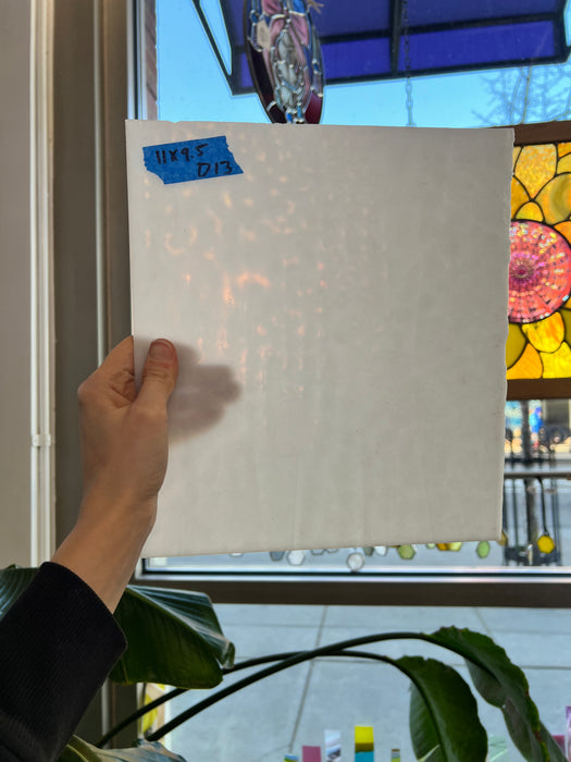 Opal White Bullseye Sheet Glass Colorado Glassworks