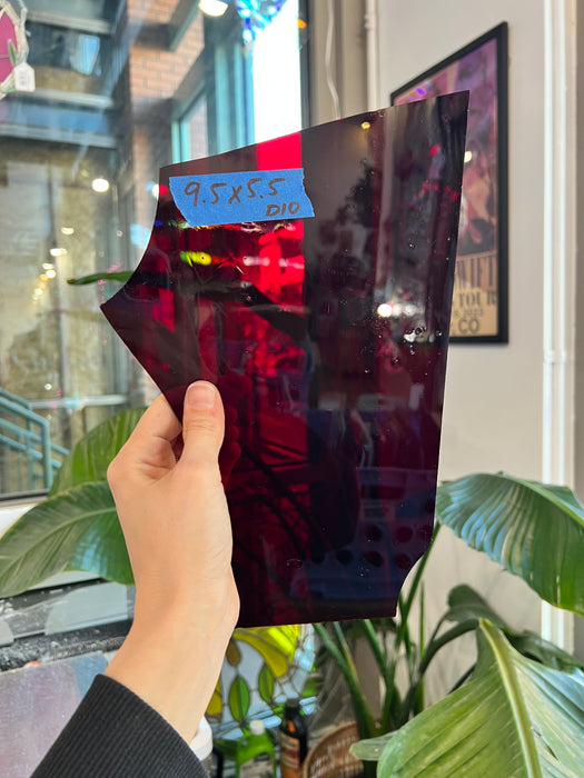 Vintage Red Antique Glass Sheet Glass Colorado Glassworks 9.5x5.5in (UNK-23734829)