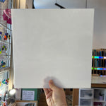 White/Clear Wispy Oceanside Fusible 96 COE (OGT 305F) Sheet Glass Colorado Glassworks