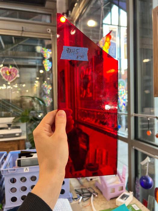 Red Transparent Spectrum Sheet Glass Colorado Glassworks