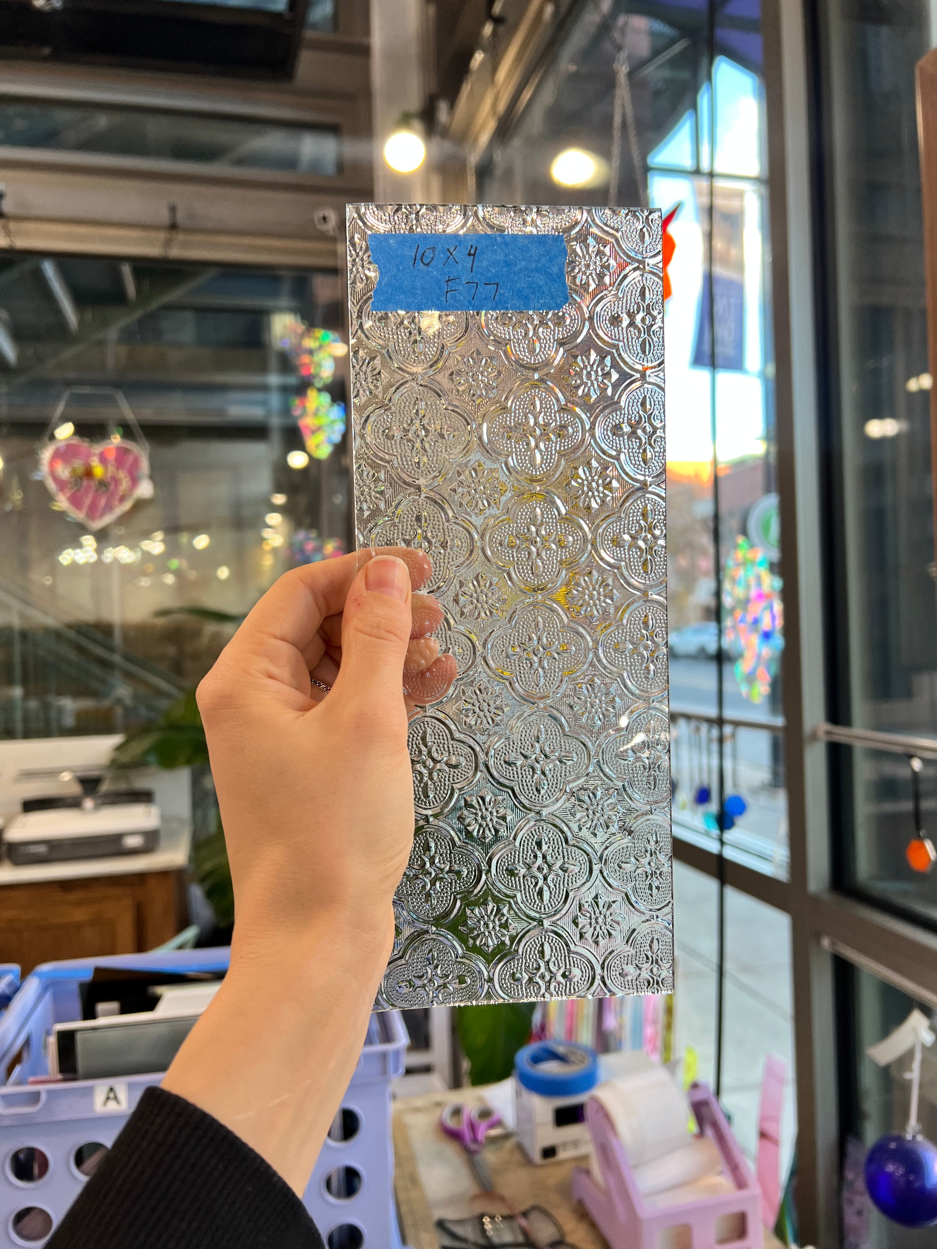 Morisco Lace Clear Transparent Sheet Glass Colorado Glassworks