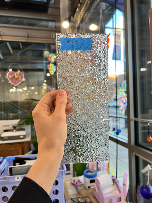 Morisco Lace Clear Transparent Sheet Glass Colorado Glassworks