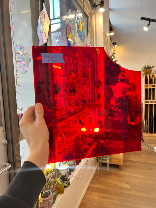 Red Transparent Spectrum Sheet Glass Colorado Glassworks