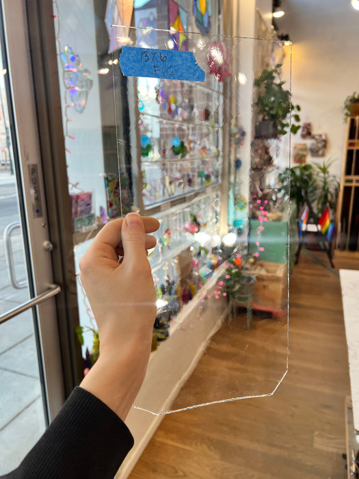 Vintage Clear GNA Transparent Sheet Glass Colorado Glassworks