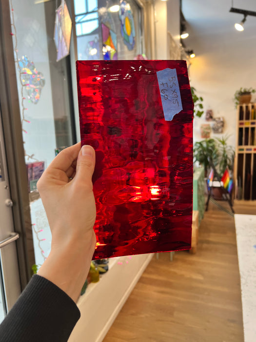 Red Transparent Spectrum Waterglass Sheet Glass Colorado Glassworks