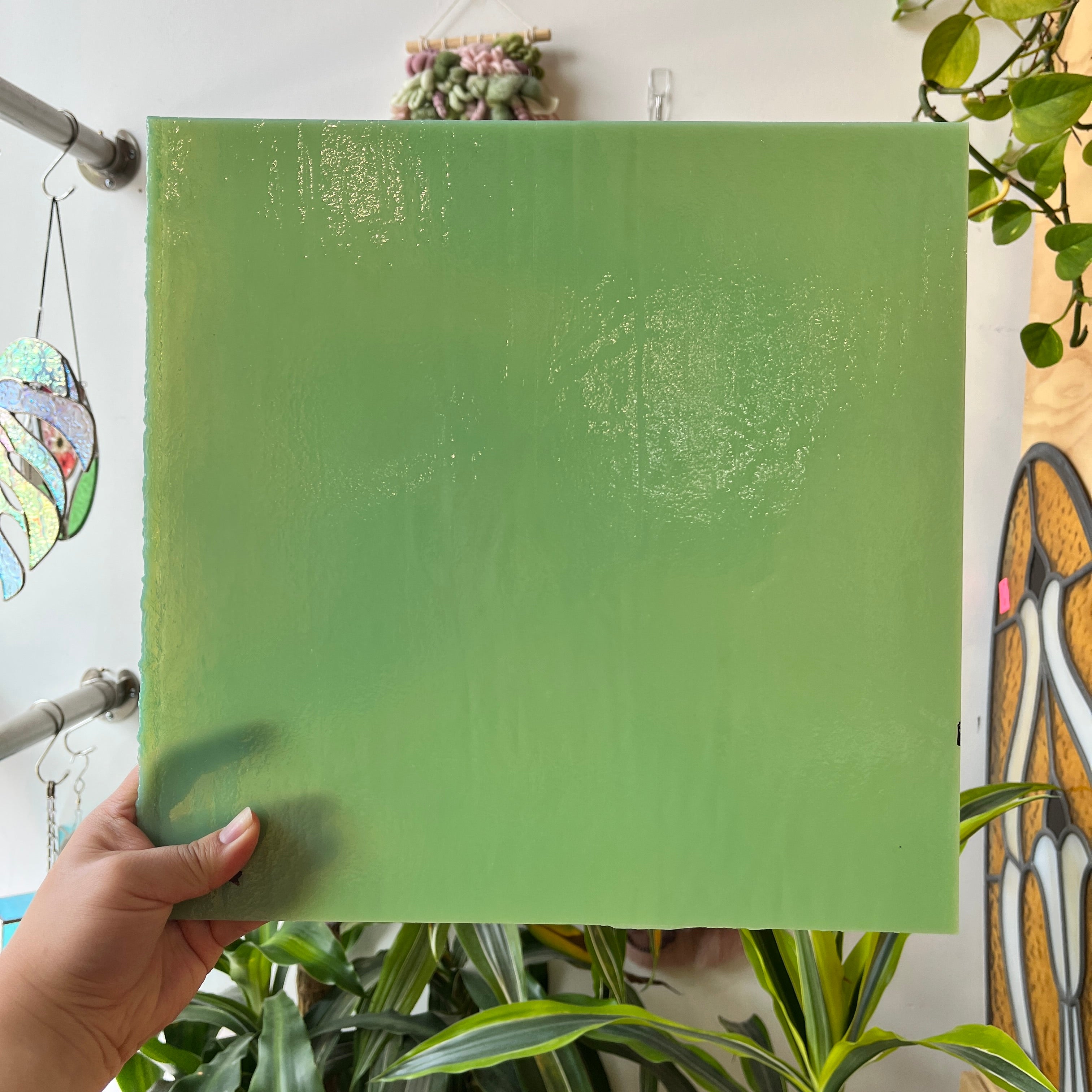 Teal Opal Youghiogheny Fusible 96 COE (YG-4600) Sheet Glass Colorado Glassworks