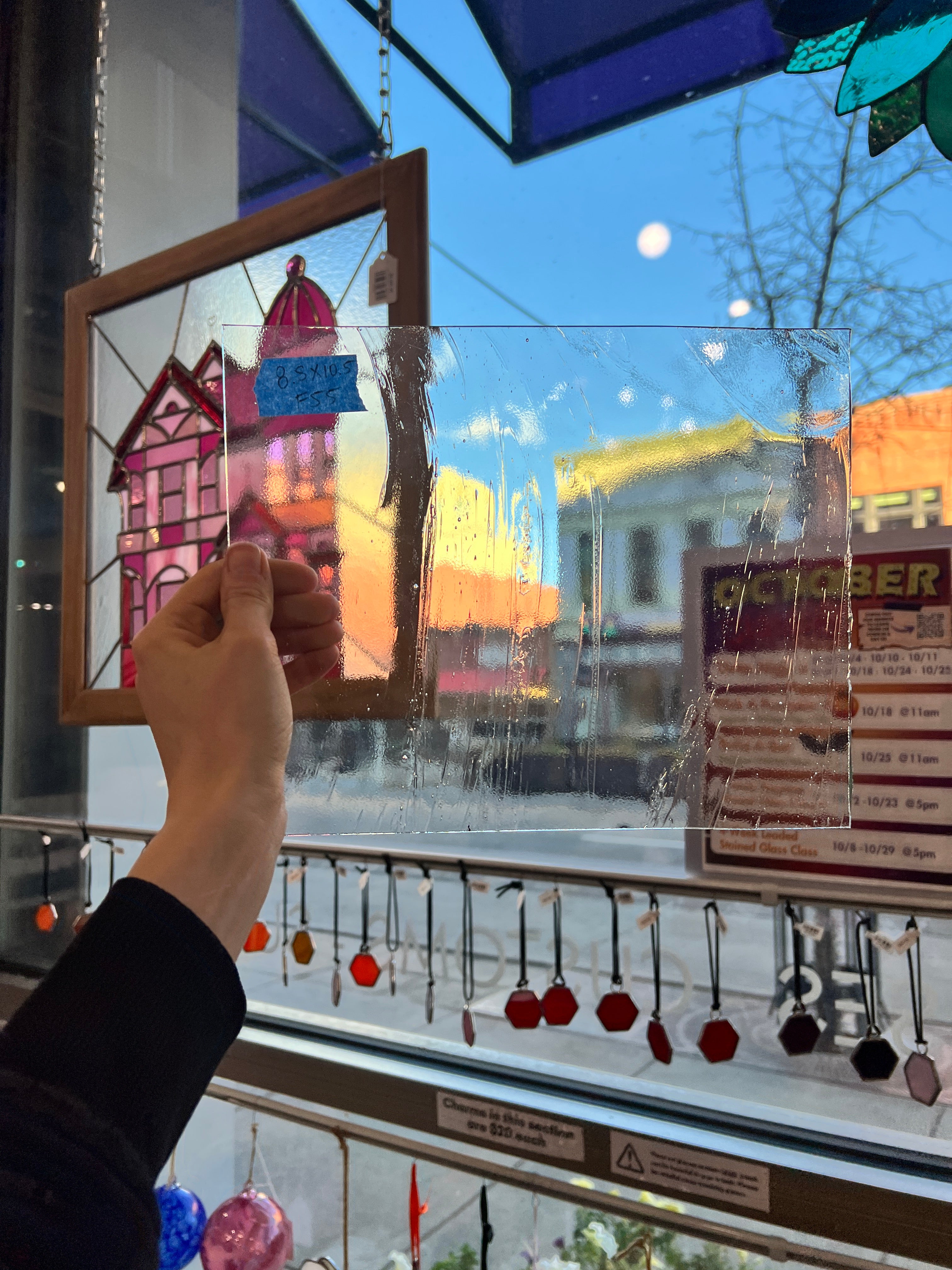 Clear Architectural Wispy Reemy Glass Sheet Glass Colorado Glassworks