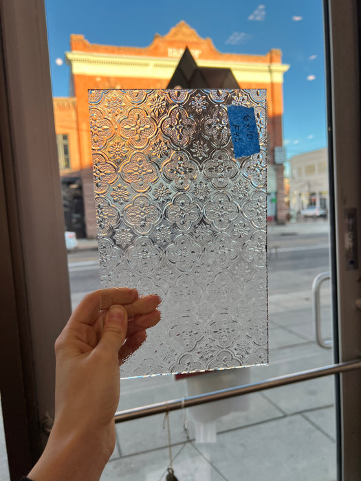 Morisco Lace Clear Transparent Sheet Glass Colorado Glassworks