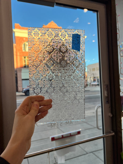 Morisco Lace Clear Transparent Sheet Glass Colorado Glassworks
