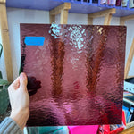 Light Purple Rough Rolled Oceanside Fusible 96 COE (142RR-F) Sheet Glass Colorado Glassworks