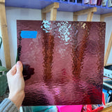 Light Purple Rough Rolled Oceanside Fusible 96 COE (142RR-F) Sheet Glass Colorado Glassworks