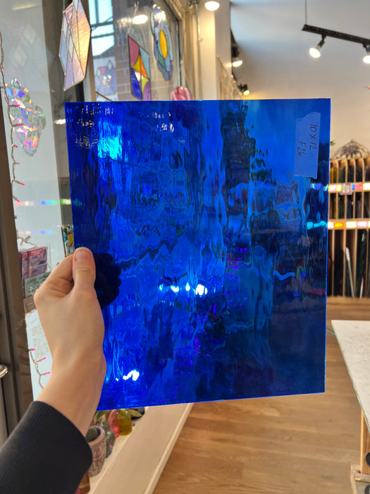 Dark Blue Spectrum Waterglass Sheet Glass Colorado Glassworks