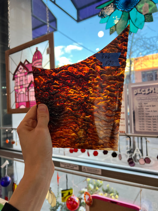 Brown Mixed Ripple Uroboros Sheet Glass Colorado Glassworks