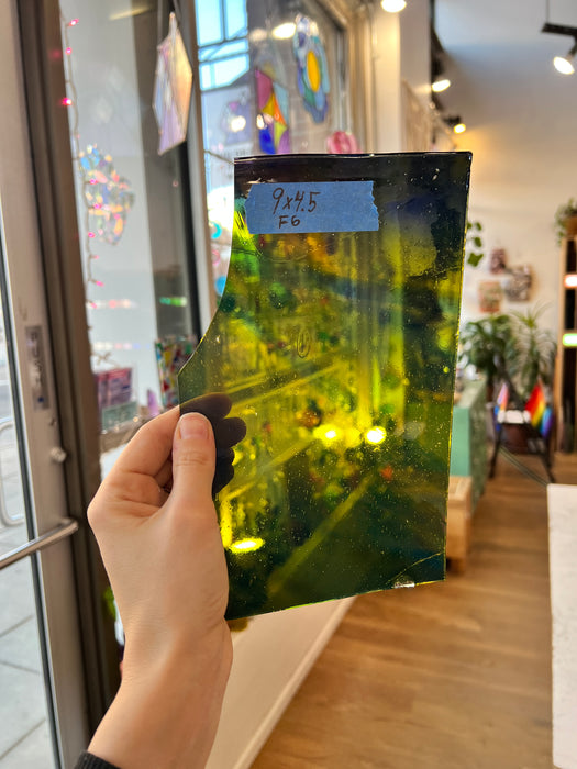 Rainbow Mouth blown Lamberts Sheet Glass Colorado Glassworks