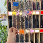 Pink Roughroll Fusible 96COE Oceanside Sheet Glass Colorado Glassworks