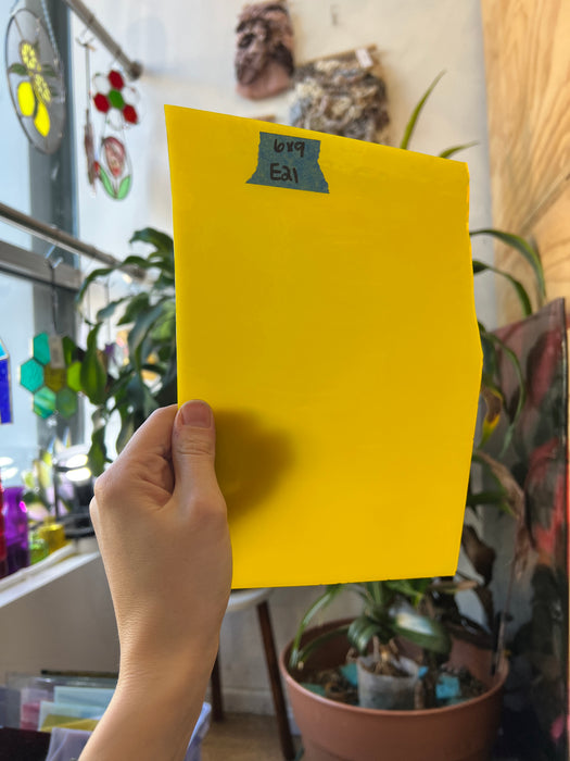 Opaque Yellow Wissmach Sheet Glass Colorado Glassworks