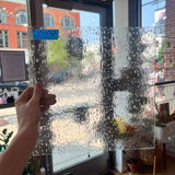 Rainwater Textured Clear Oceanside Fusible 96 COE (100RW-F) Sheet Glass Colorado Glassworks