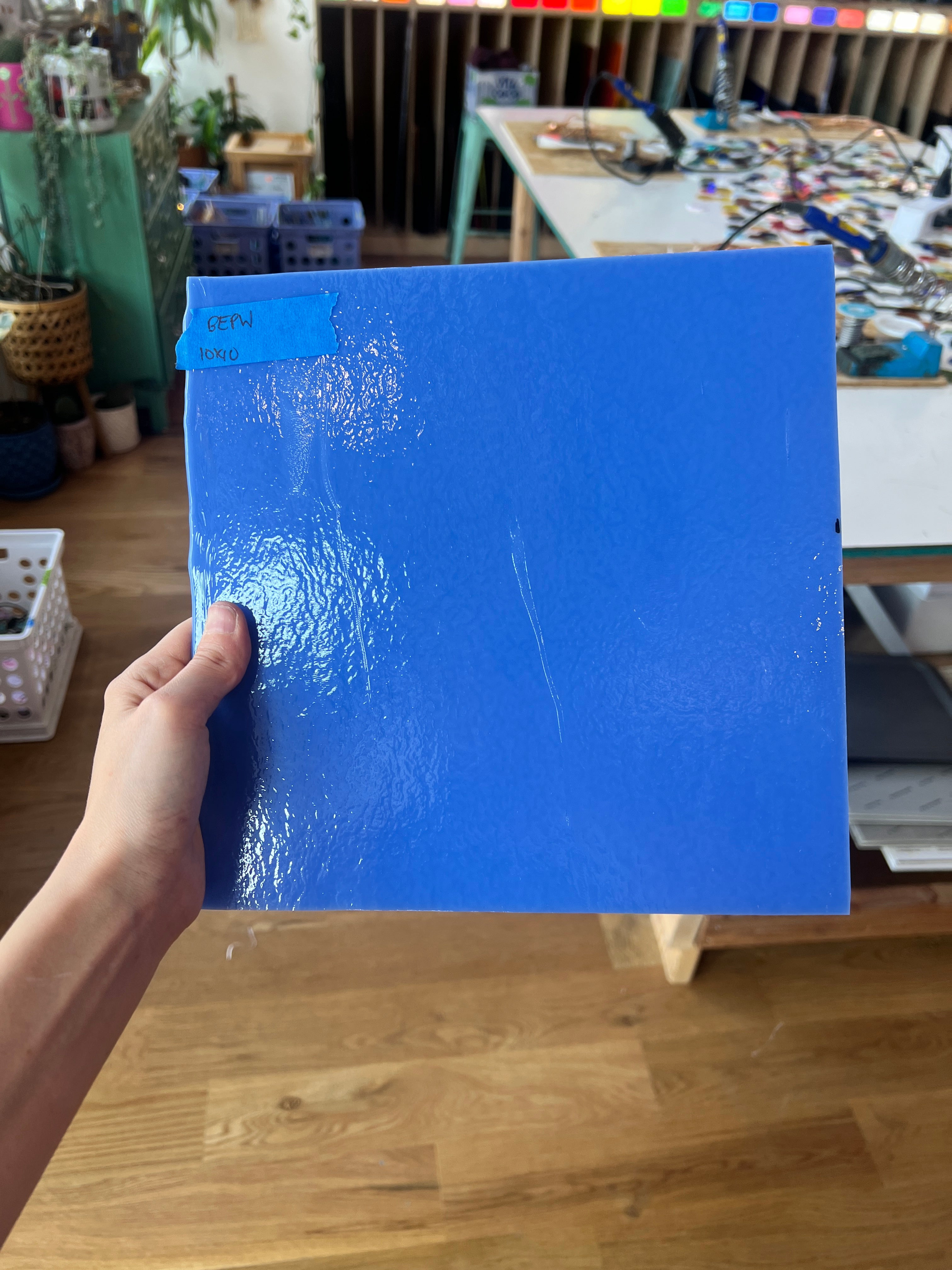 Bullseye Periwinkle Fusible 90 COE Sheet Glass Colorado Glassworks   