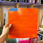 Bullseye Orange Fusible 90 COE Sheet Glass Colorado Glassworks   