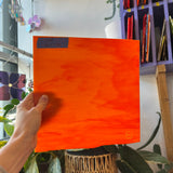 Bullseye Orange Fusible 90 COE Sheet Glass Colorado Glassworks   