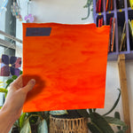 Bullseye Orange Fusible 90 COE Sheet Glass Colorado Glassworks   