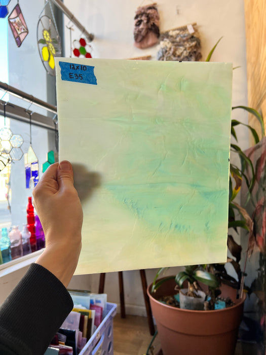 Wispy Tan Light Green Kokomo Sheet Glass Armstrong