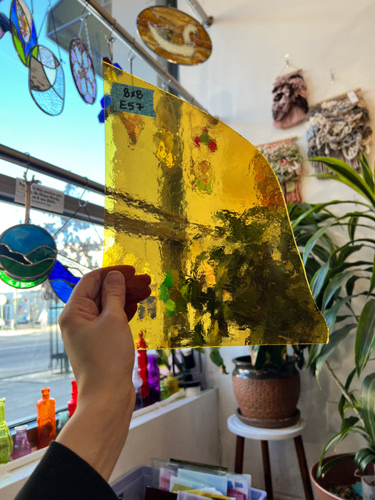 Yellow Transparent Spectrum Sheet Glass Colorado Glassworks