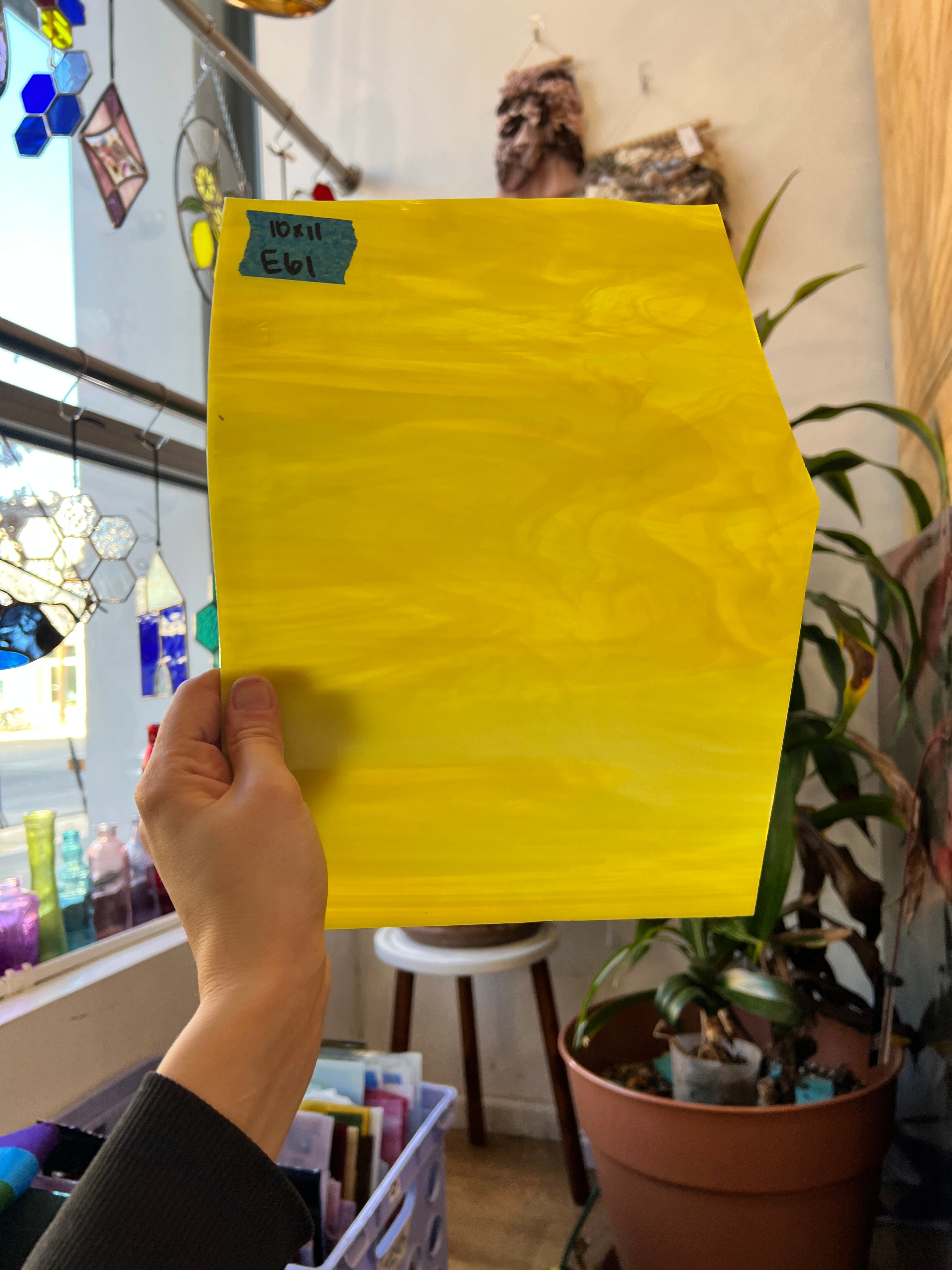 Yellow White Wispy Spectrum Sheet Glass Spectrum