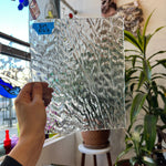 Clear Ripple Transparent Optimum Sheet Glass Colorado Glassworks