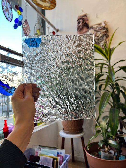 Clear Ripple Transparent Optimum Sheet Glass Colorado Glassworks