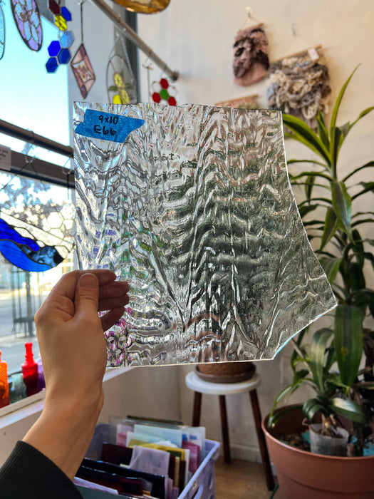 Clear Ripple Transparent Optimum Sheet Glass Colorado Glassworks
