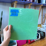 Mint Green Bullseye Fusible 90 COE Sheet Glass Colorado Glassworks