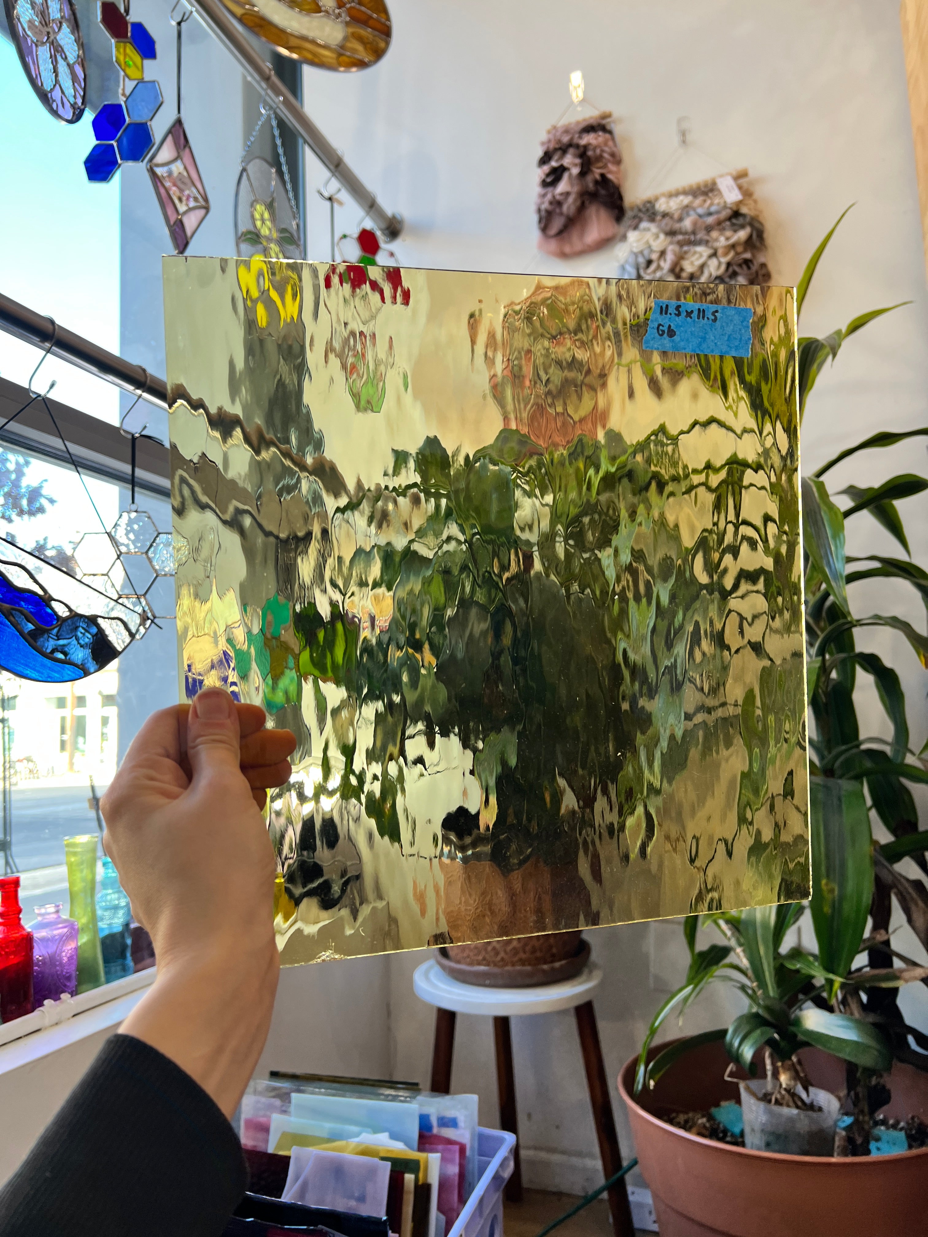 Light Amber Spectrum Waterglass Sheet Glass Colorado Glassworks