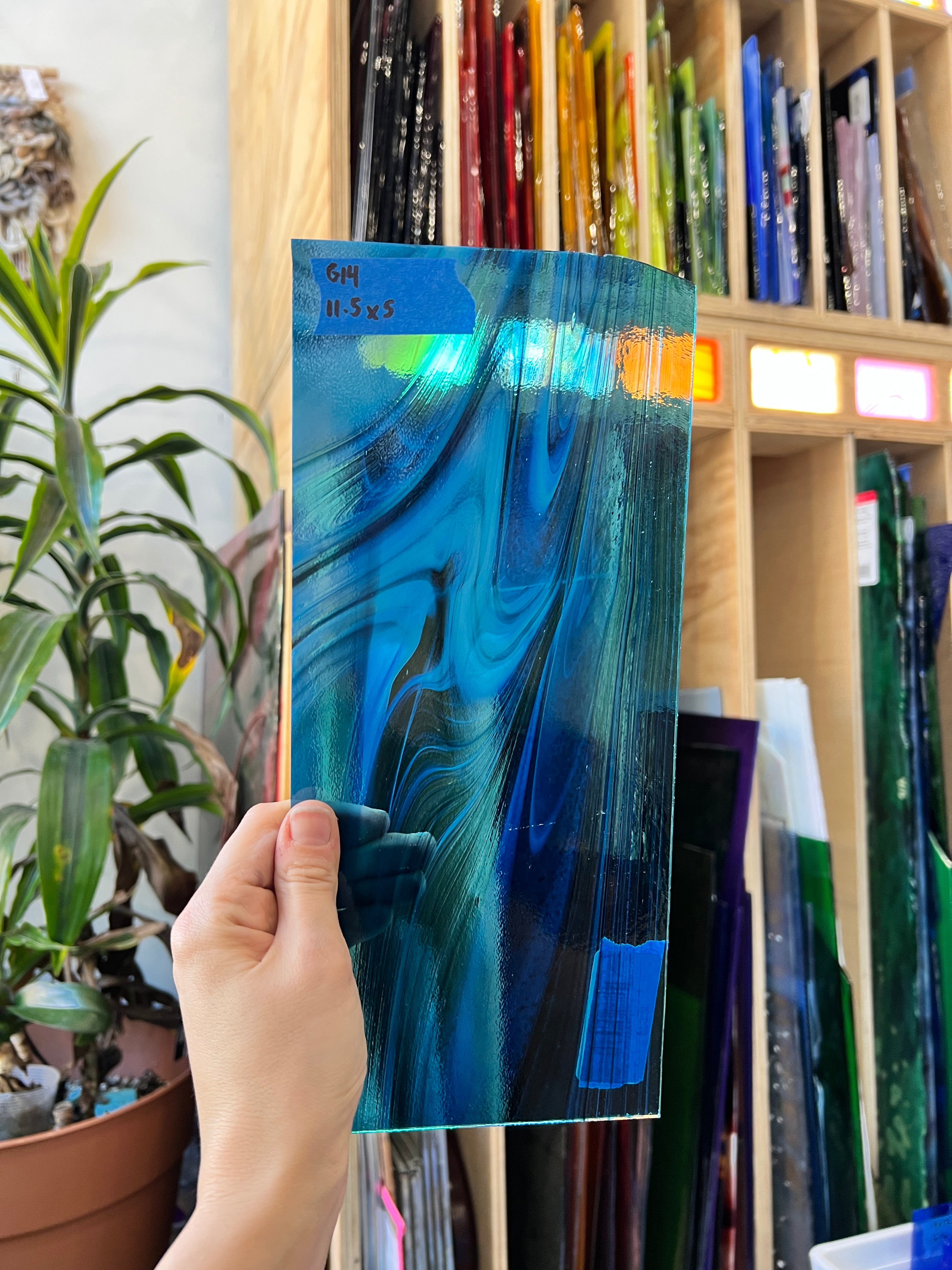 Deep Dive Fusers Reserve Oceanside Fusible 96 COE Sheet Glass Colorado Glassworks