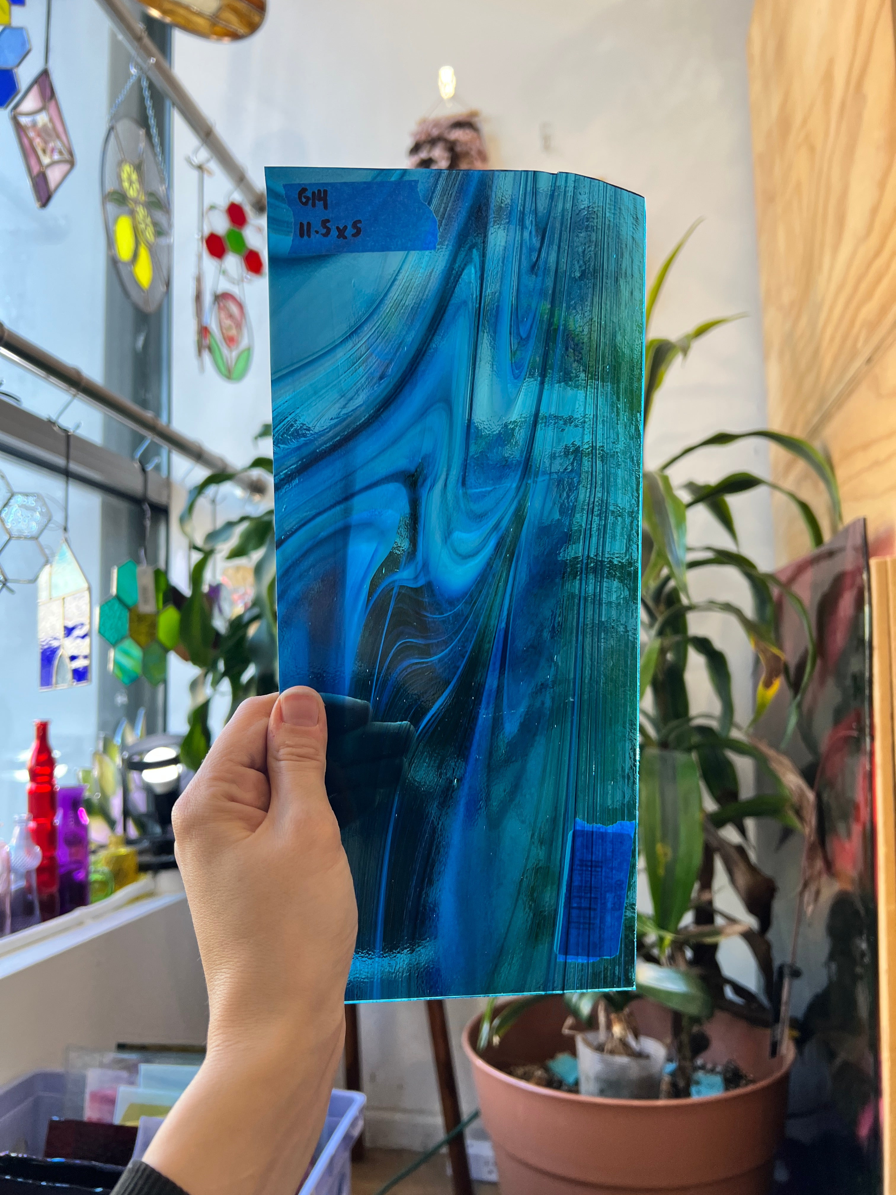 Deep Dive Fusers Reserve Oceanside Fusible 96 COE Sheet Glass Colorado Glassworks