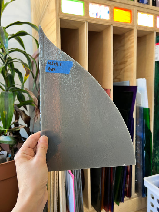 Grey Bullseye Fusible 90 COE Sheet Glass Colorado Glassworks