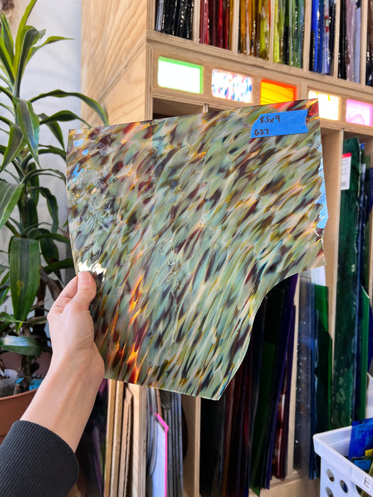 Brown Silver Mouth-Brown Fremont Glass Sheet Glass Colorado Glassworks