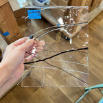 Secretary COGW by Monarch Glass Studio Sheet Glass Colorado Glass Works MA954 (8x6.5in)