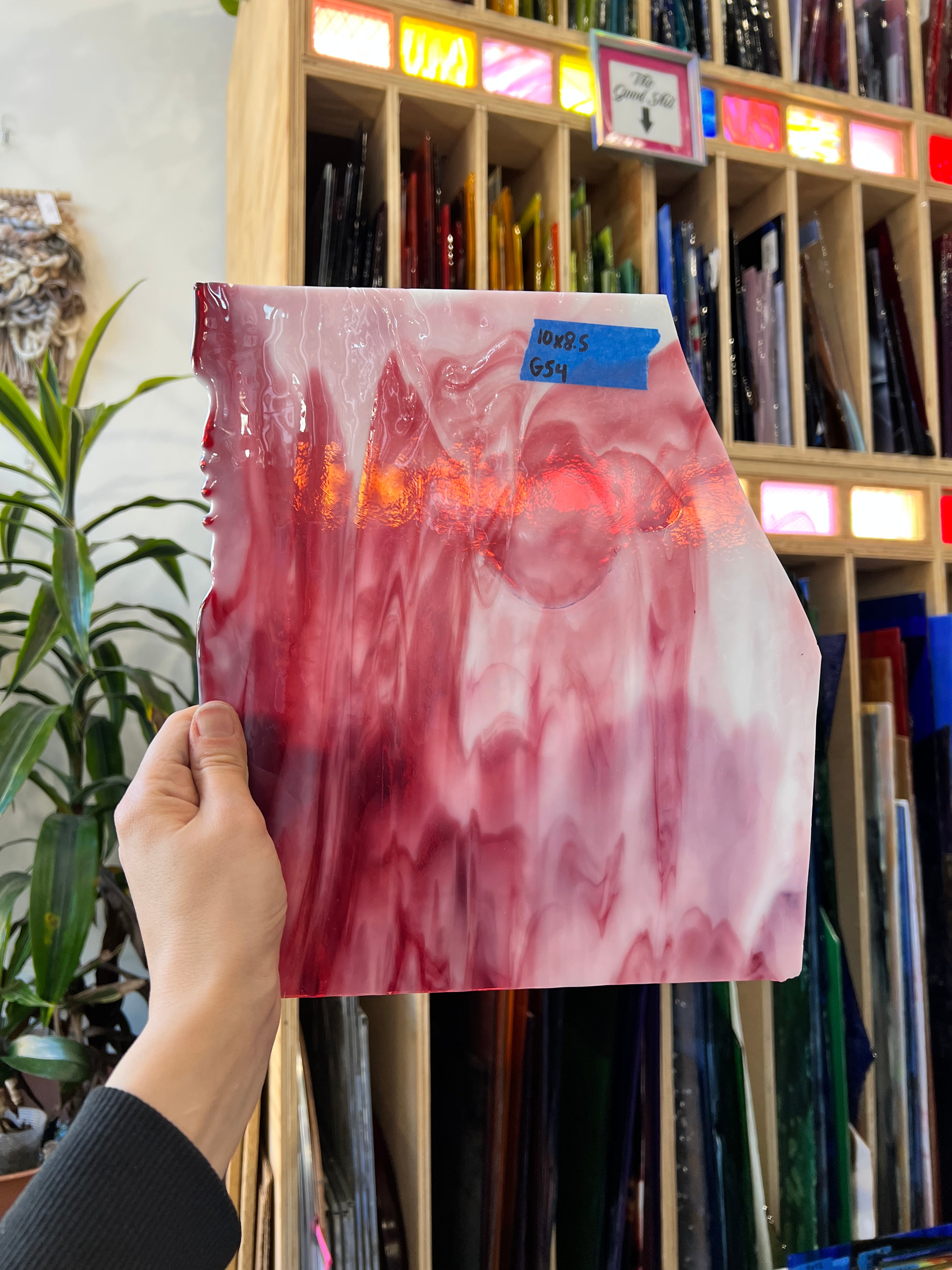 Pink and White Wispy Bullseye