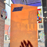 Lamberts 4320O/CL Tomato Red Orange on Clear Flash Glass Sheet Glass Colorado Glassworks