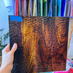 Brown/Gold Streaky Granite Oceanside Fusible 96 COE (OGT 411.15GF) Sheet Glass Colorado Glassworks