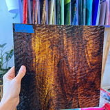 Brown/Gold Streaky Granite Oceanside Fusible 96 COE (OGT 411.15GF) Sheet Glass Colorado Glassworks