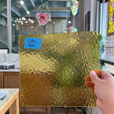 Light Amber Rough Roll Spectrum Sheet Glass Colorado Glassworks 10x9in (SP-10378285)