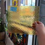 Light Amber Rough Roll Spectrum Sheet Glass Colorado Glassworks